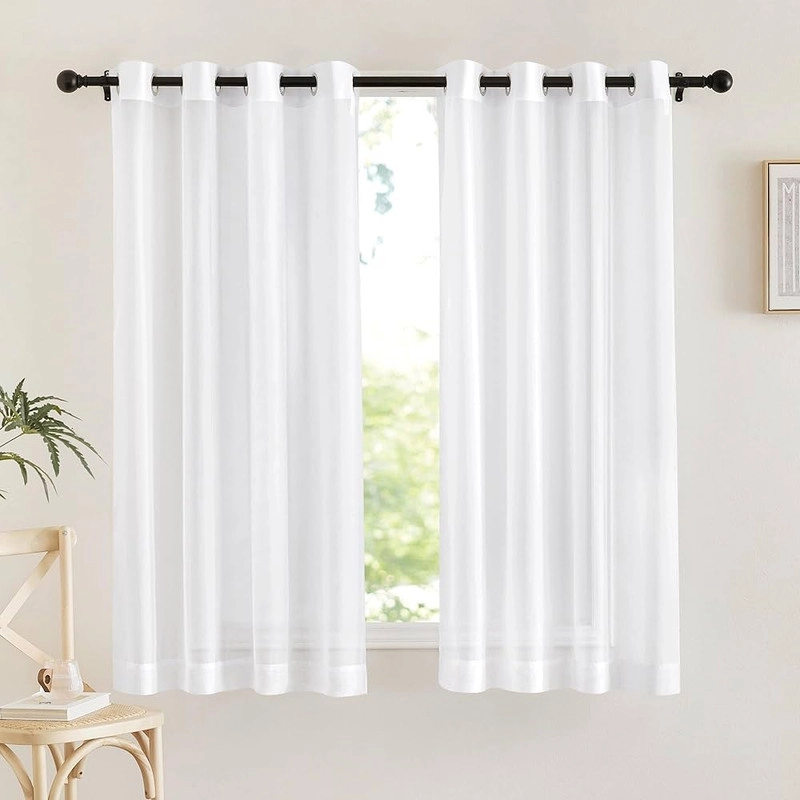 پرده تیکو دکو مدل حریر کلاسیک سایز 200x140 سانتیمتر مجموعه دو عددی